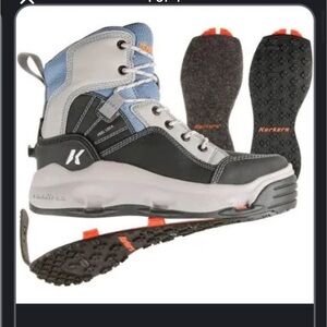 Women's Buckskin korkers for fishing